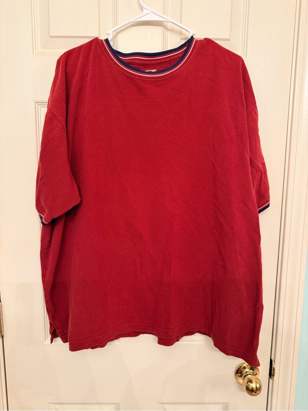 Vintage Northwest Territory Red Short-Sleeve Crewneck with Navy Trim
